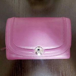 Coach Leather Purple Wallet